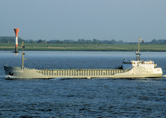 Photograph of the vessel  Oostzee pictured on the River Elbe on 9th June 1997