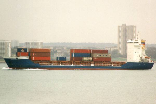  OPDR Douro pictured arriving in Southampton on 23rd February 1998