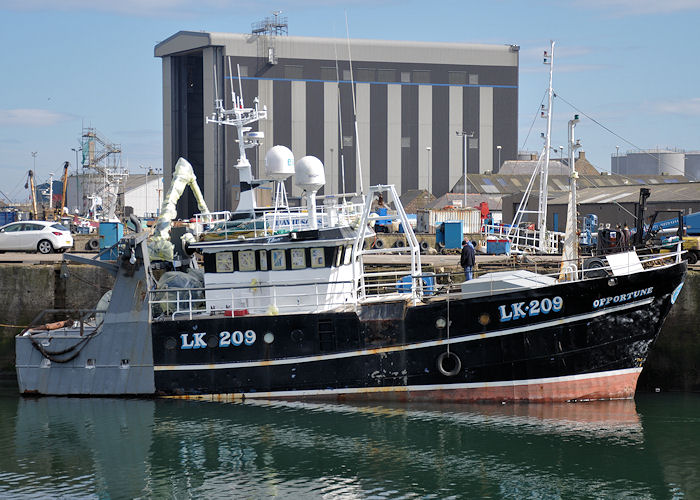 Photograph of the vessel fv Opportune pictured at Peterhead on 6th May 2013