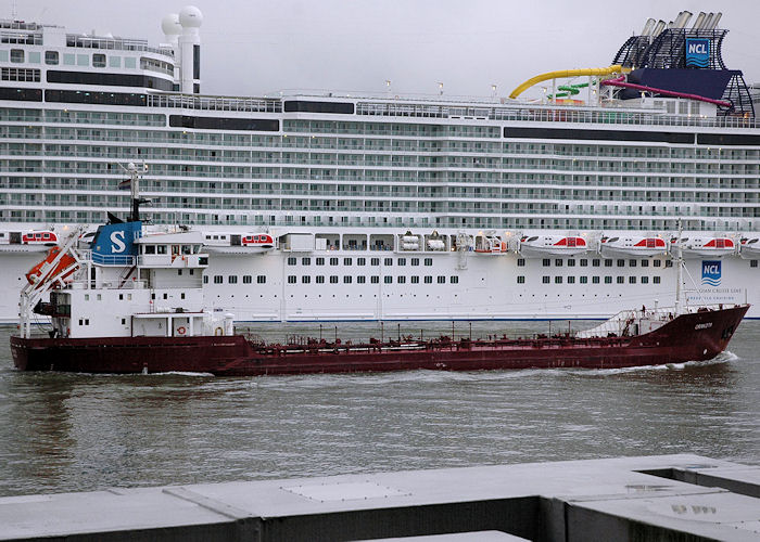 Photograph of the vessel  Orakota pictured passing Vlaardingen on 21st June 2010