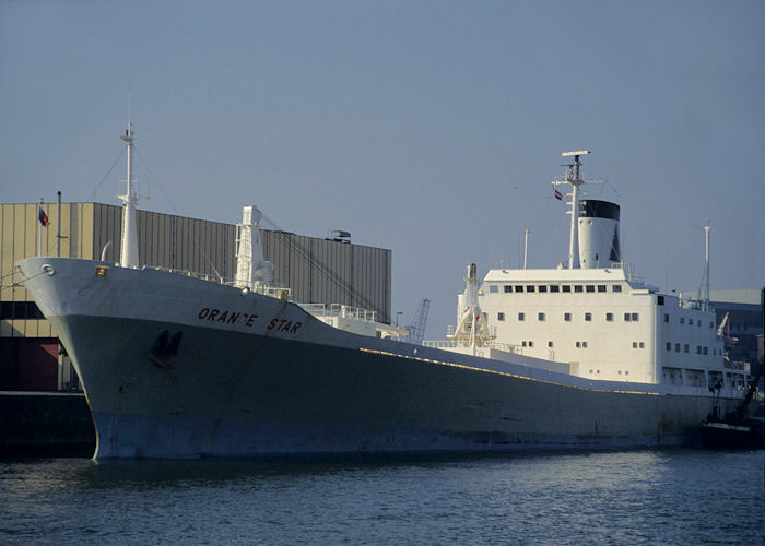 Photograph of the vessel  Orange Star pictured in Ijsselhaven, Rotterdam on 14th April 1996