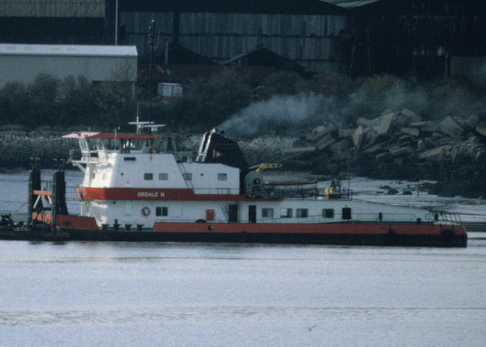Photograph of the vessel  Ordale H pictured on the River Mersey on 18th November 1996