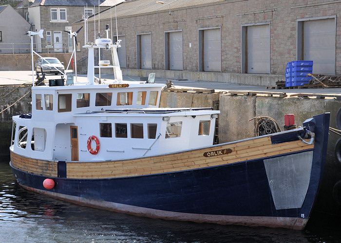 Photograph of the vessel  Orlik pictured at Macduff on 15th April 2012