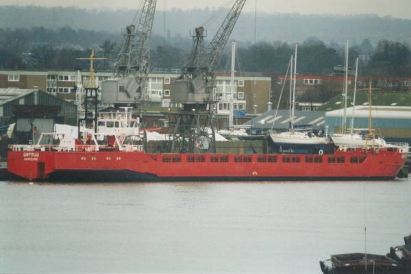Photograph of the vessel  Ortrud pictured in Southampton on 20th January 1999