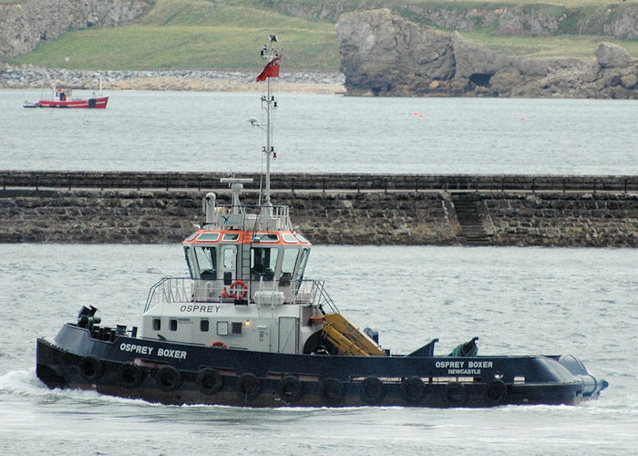 Photograph of the vessel  Osprey Boxer pictured departing the River Tyne on 10th August 2010