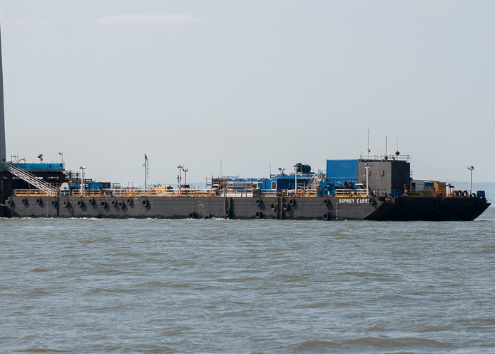 Photograph of the vessel  Osprey Carrier pictured at the new Forth Crossing at Queensferry on 20th April 2014