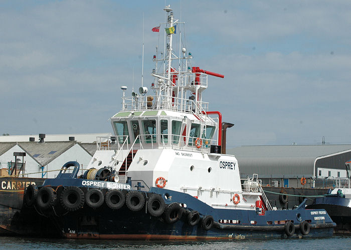 Photograph of the vessel  Osprey Fighter pictured on the River Tyne on 8th August 2010