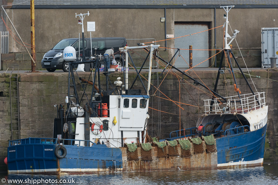 Photograph of the vessel fv Our Heritage pictured at Whitehaven on 8th March 2015
