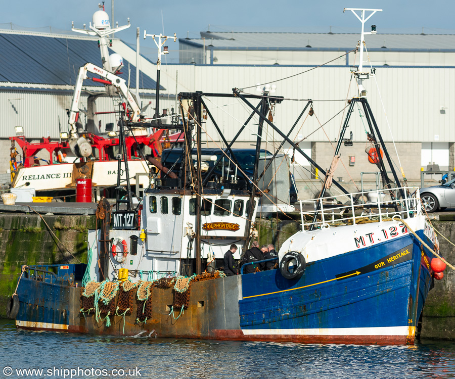 Photograph of the vessel fv Our Heritage pictured at Peterhead on 12th September 2024