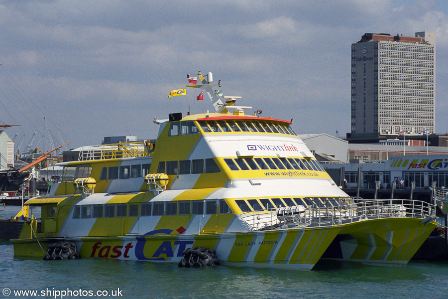 Photograph of the vessel  Our Lady Patricia pictured in Portsmouth Harbour on 2nd September 2002