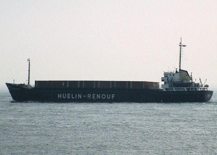 Photograph of the vessel  Owenglas pictured departing Portsmouth Harbour on 17th June 1990