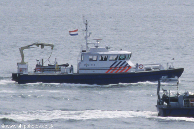 Photograph of the vessel  P 41 pictured on the Westerschelde passing Vlissingen on 19th June 2002