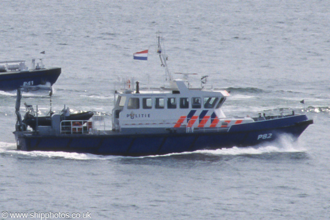 Photograph of the vessel  P 82 pictured on the Westerschelde passing Vlissingen on 19th June 2002
