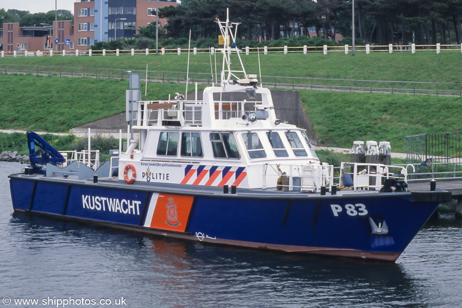 Photograph of the vessel  P 83 pictured on the Noordzeekanaal at Ijmuiden on 16th June 2002