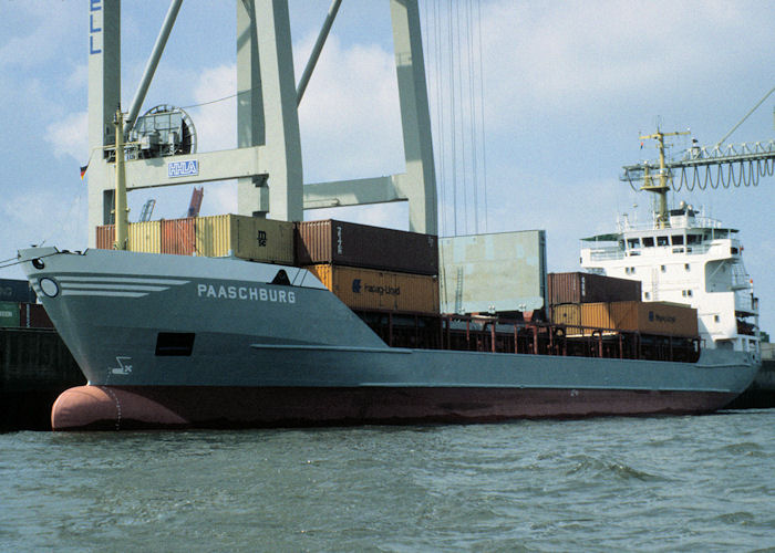 Photograph of the vessel  Paaschburg pictured at Hamburg on 9th June 1997