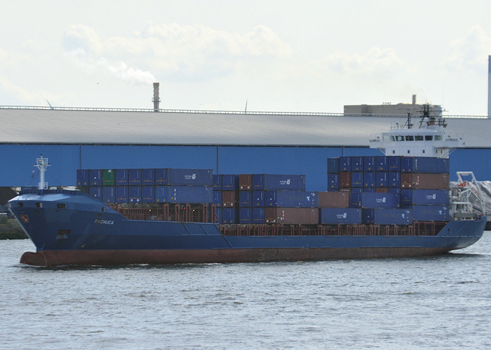 Photograph of the vessel  Pachuca pictured passing Vlaardingen on 24th June 2011
