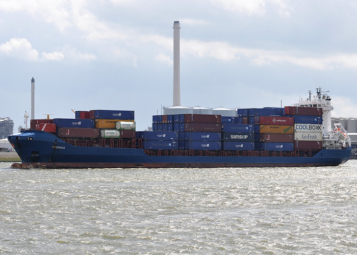 Photograph of the vessel  Pachuca pictured passing Vlaardingen on 22nd June 2012