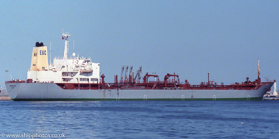 Photograph of the vessel  Pacifica pictured at Sète on 18th August 1989