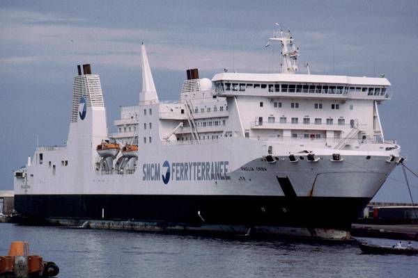 Photograph of the vessel  Paglia Orba pictured in Bastia on 4th September 1999