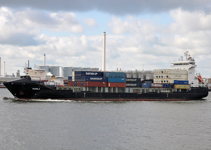 Photograph of the vessel  Pagola pictured passing Vlaardingen on 25th June 2012