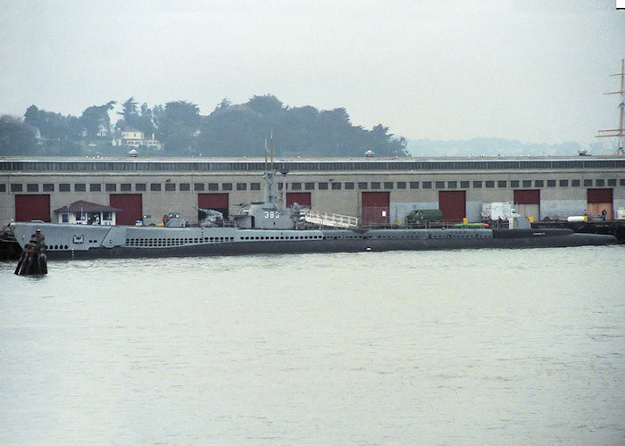 Photograph of the vessel USS Pampanito pictured preserved at San Francisco on 6th November 1988