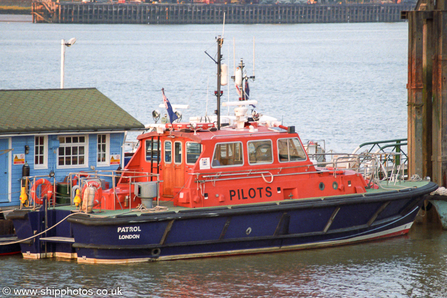 Photograph of the vessel pv Patrol pictured at Gravesend on 31st August 2001