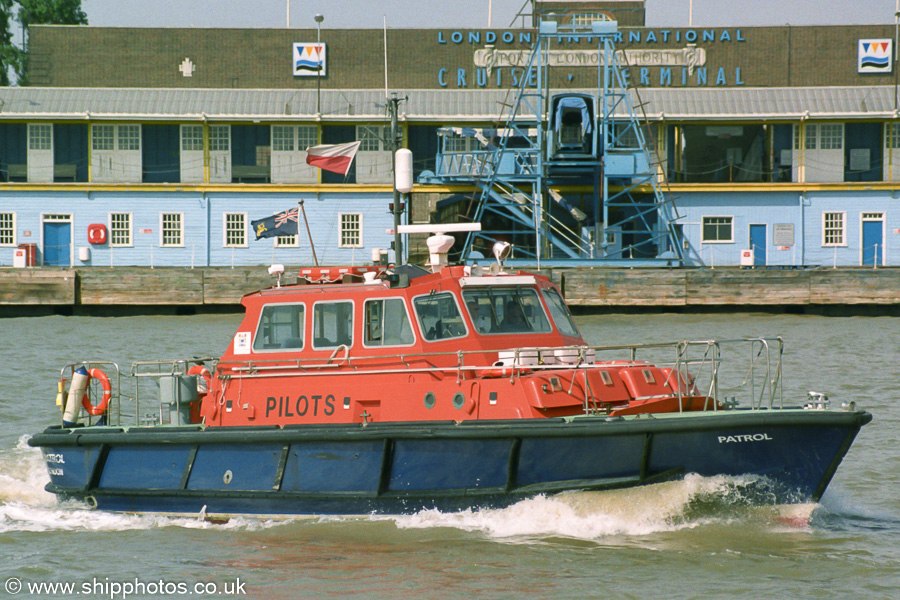 Photograph of the vessel pv Patrol pictured approaching Gravesend on 16th August 2003