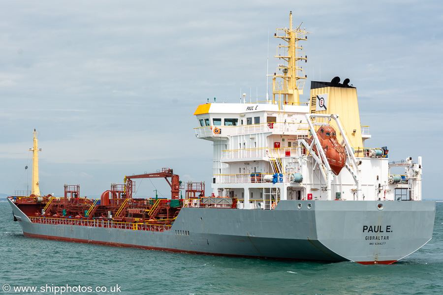Photograph of the vessel  Paul E pictured at anchor in the Solent on 15th July 2024