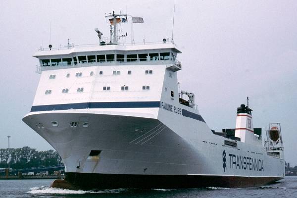 Photograph of the vessel  Pauline Russ pictured on the River Trave on 27th May 2001