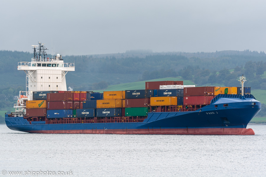 Photograph of the vessel  Pavo J pictured approaching Greenock Ocean Terminal on 25th September 2021