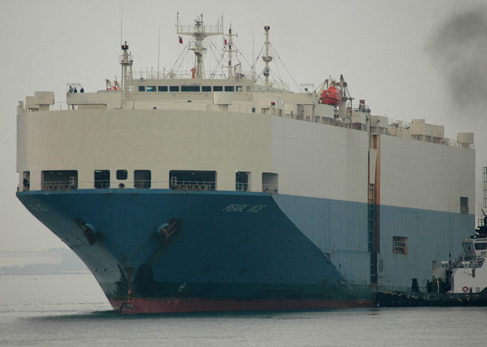 Photograph of the vessel  Pearl Ace pictured arriving at Southampton on 23rd April 2006