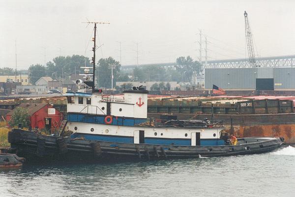 Photograph of the vessel  Peggy D. Hannah pictured in Chicago on 24th September 1994