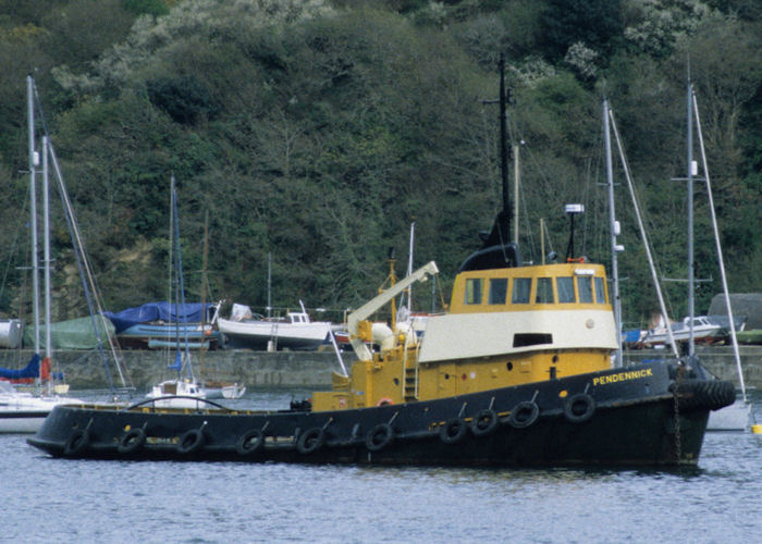 Photograph of the vessel  Pendennick pictured at Fowey on 5th May 1996