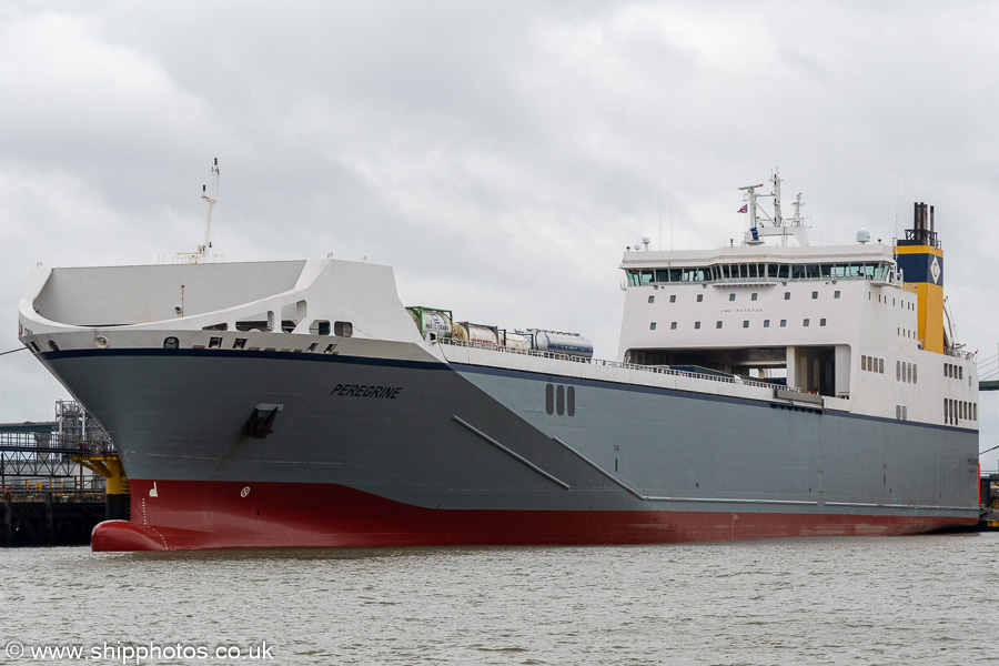 Photograph of the vessel  Peregrine pictured at Purfleet Deep Water Wharf on 20th July 2025