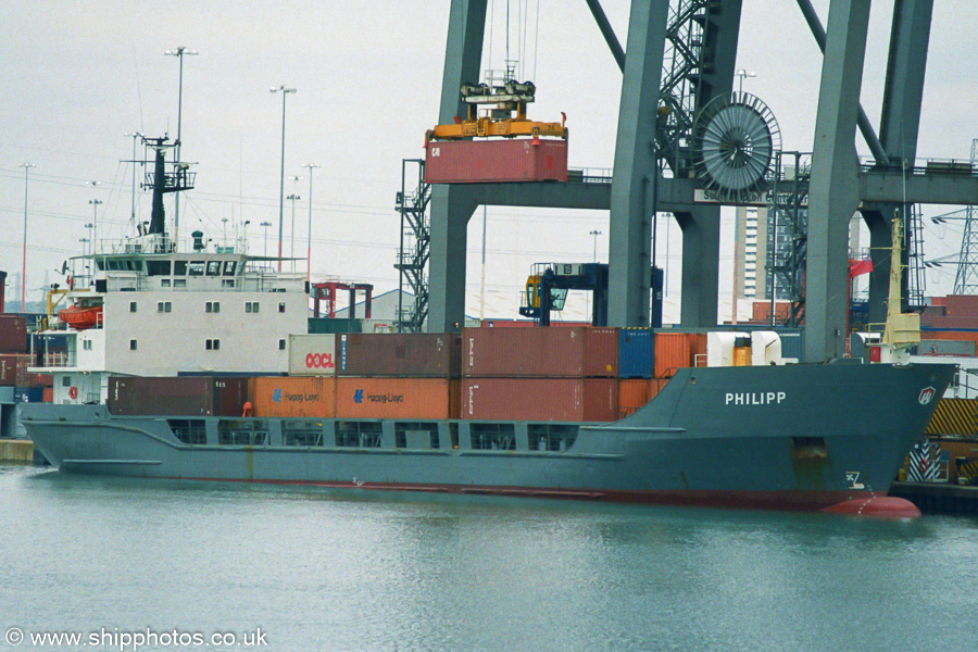Photograph of the vessel  Philipp pictured at Southampton Container Terminal on 27th September 2003
