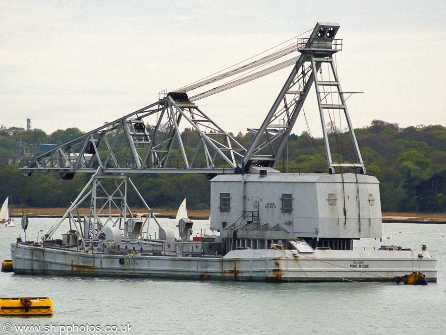 Photograph of the vessel USAV Pine Ridge pictured at Hythe on 20th April 2002