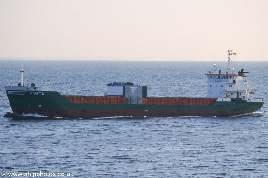 Photograph of the vessel  Pinta pictured on the Westerschelde passing Vlissingen on 18th June 2002