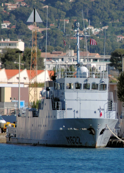 Photograph of the vessel FS Pluton pictured at Toulon on 9th August 2008