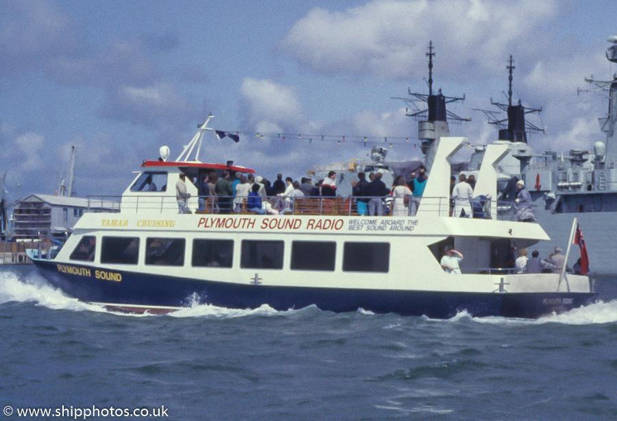 Photograph of the vessel  Plymouth Sound pictured at Plymouth on 20th April 1987