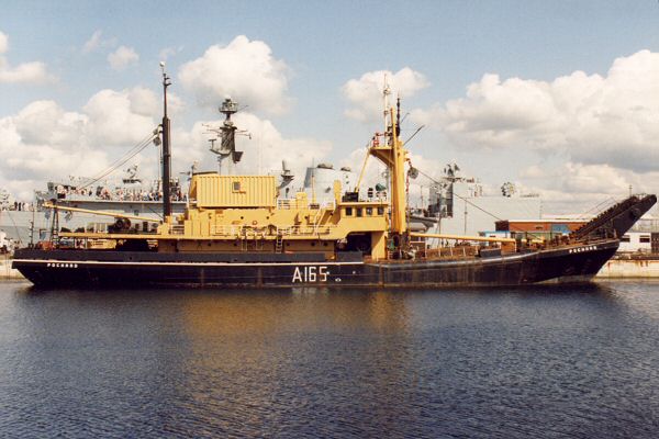 Photograph of the vessel RMAS Pochard pictured in Portsmouth on 29th August 1992
