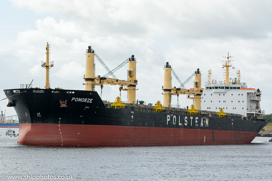 Photograph of the vessel  Pomorze pictured passing North Shields on 6th September 2019