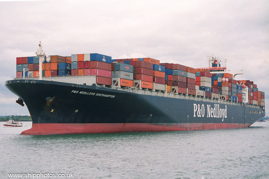 Photograph of the vessel  P&O Nedlloyd Southampton pictured departing Southampton on 22nd July 2001