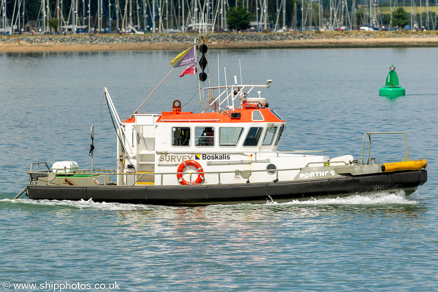 Photograph of the vessel  Porthos pictured at Harwich on 16th August 2024