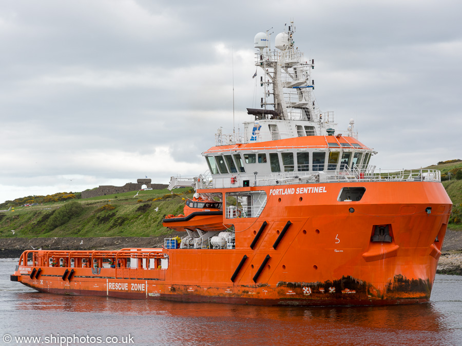Photograph of the vessel  Portland Sentinel pictured arriving at Aberdeen on 28th May 2019