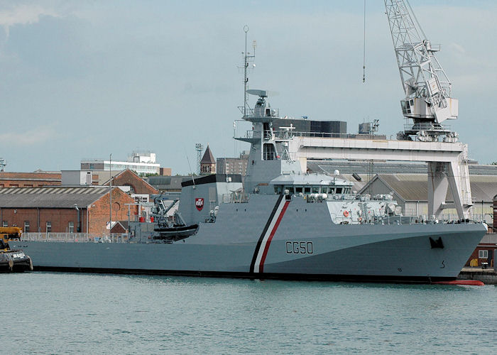 TTS Port of Spain pictured in Portsmouth Naval Base on 14th August 2010