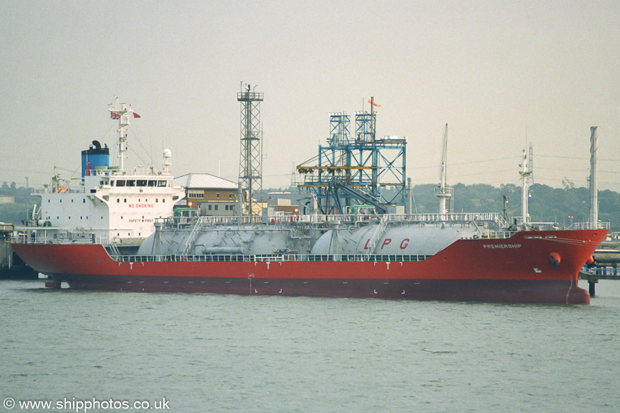 Photograph of the vessel  Premiership pictured at Fawley on 17th August 2003