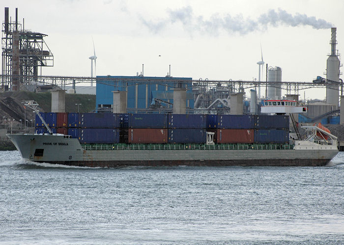 Photograph of the vessel  Pride of Braila pictured passing Vlaardingen on 19th June 2010