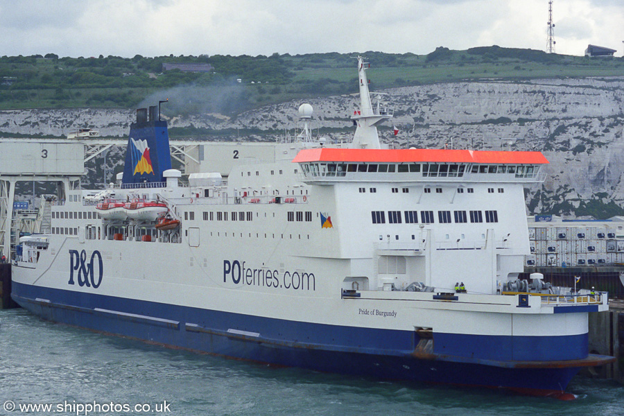 Pride of Burgundy pictured at Dover on 13th May 2003