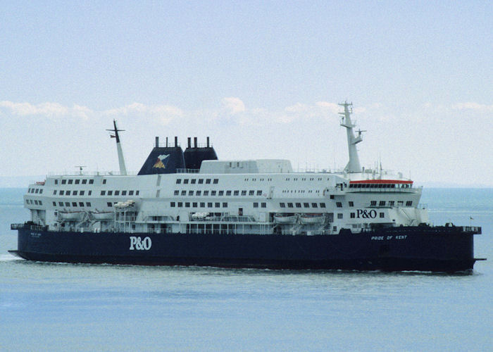 Photograph of the vessel  Pride of Kent pictured arriving at Dover on 18th April 1997