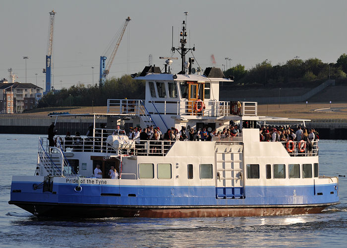 Photograph of the vessel  Pride of the Tyne pictured passing North Shields on 25th May 2013